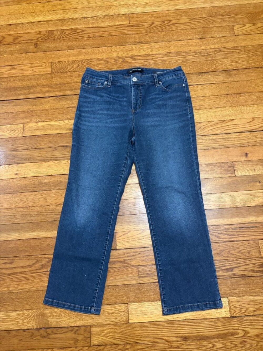 Bandolino Women's Mandie High Rise Denim Jeans Size 14PS 14 Petite Short Blue